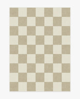 Jaque Checkered Stone Flatwoven Rug