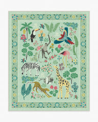Jingle Jungle Sage Rug by Iris Apfel