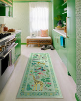 Jingle Jungle Sage Rug by Iris Apfel