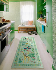 Jingle Jungle Sage Rug by Iris Apfel