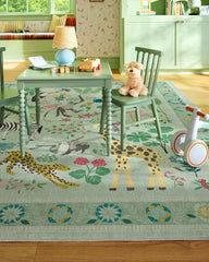 Jingle Jungle Sage Rug by Iris Apfel