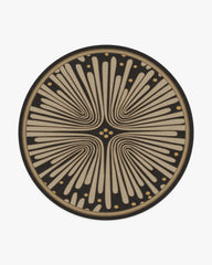 Gatsby Black & Gold Rug by Jonathan Adler
