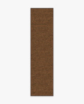 Labyrinth Brown & Orange Rug by Jonathan Adler