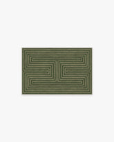 Labyrinth Fern Green Rug by Jonathan Adler