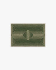 Labyrinth Fern Green Rug by Jonathan Adler