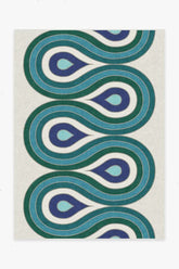 Milano Peacock Rug by Jonathan Adler