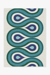 Milano Peacock Rug by Jonathan Adler