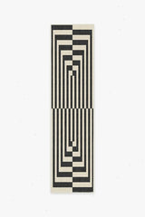 Op Art Charcoal Rug by Jonathan Adler