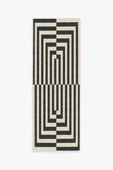 Op Art Charcoal Rug by Jonathan Adler