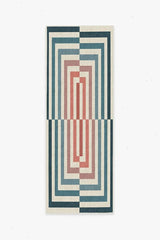 Op Art Teal Rug by Jonathan Adler