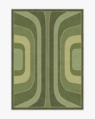 Paradox Green Rug by Jonathan Adler
