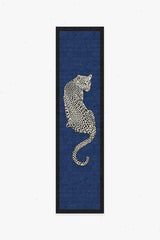 Snow Leopard Sapphire Rug by Jonathan Adler