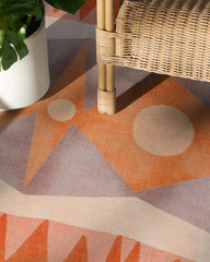 Hilma Papaya Outdoor Rug by Justina Blakeney