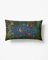 Josefina Twilight Blue Woven Throw Pillow by Justina Blakeney