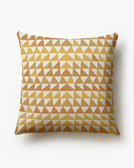 Miya Ochre Woven Throw Pillow by Justina Blakeney