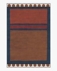 Nina Indigo & Rust Rug by Justina Blakeney