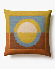Serene Multicolor Woven Throw Pillow by Justina Blakeney