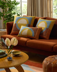 Serene Multicolor Woven Throw Pillow by Justina Blakeney