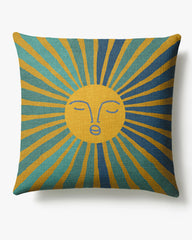 Solis Dusk Woven Throw Pillow by Justina Blakeney