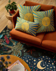 Solis Dusk Woven Throw Pillow by Justina Blakeney