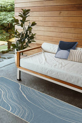 Kalder Slate Blue Outdoor Rug