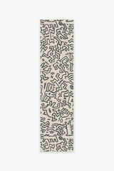 Block Party Black & Ivory Rug by Keith Haring
