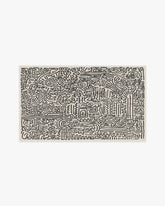 Freestyle Black & Ivory Rug by Keith Haring
