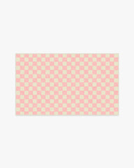 Let's Play Checkers Pink Rug