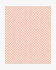 Let's Play Checkers Pink Rug