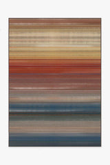 Linear Striped Multicolor Rug