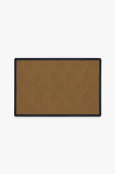 Looped Solid Dark Coir Doormat