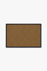 Looped Solid Dark Coir Doormat