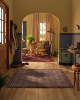 Louisa Brown & Burgundy Rug