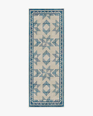 Louisa Cream & Blue Rug