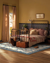 Louisa Cream & Blue Rug