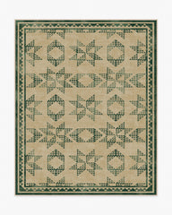 Louisa Tan & Green Rug