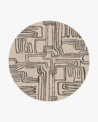 Kassena Black & Ivory Rug by Malene Barnett