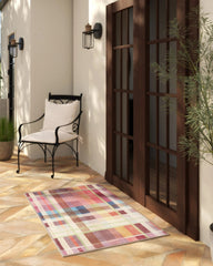 Margot Plaid Berry Multicolor Outdoor Rug