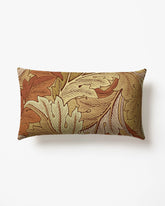 Acanthus Warm Neutral Woven Lumbar Throw Pillow by Morris & Co.