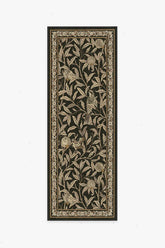 Bird & Pomegranate Soft Black Rug by Morris & Co.