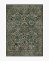 Blackthorn Forest Green Flatwoven Rug by Morris & Co.