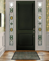 Blackthorn Forest Green Flatwoven Rug by Morris & Co.