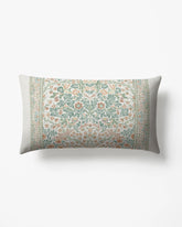 Blackthorn Soft Ivory Woven Lumbar Throw Pillow by Morris & Co.