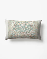 Blackthorn Soft Ivory Woven Lumbar Throw Pillow by Morris & Co.