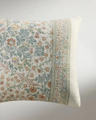 Blackthorn Soft Ivory Woven Lumbar Throw Pillow by Morris & Co.