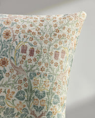 Blackthorn Soft Ivory Woven Throw Pillow by Morris & Co.