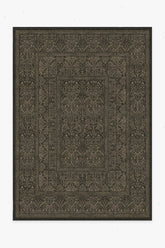 Bluebell Soft Black Flatwoven Rug by Morris & Co.