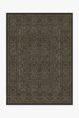 Bluebell Soft Black Flatwoven Rug by Morris & Co.