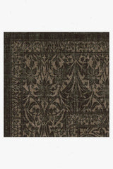 Bluebell Soft Black Flatwoven Rug by Morris & Co.