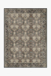 Honeysuckle & Tulip Dark Wood Flatwoven Rug by Morris & Co.